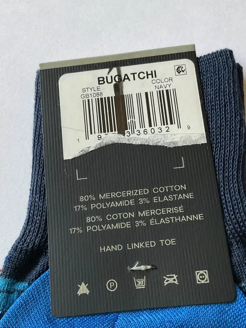 BUGATCHI MENS COTTON SOCKS GRADUATION THEME BLUE CAPS RED TASSELS OS NWT